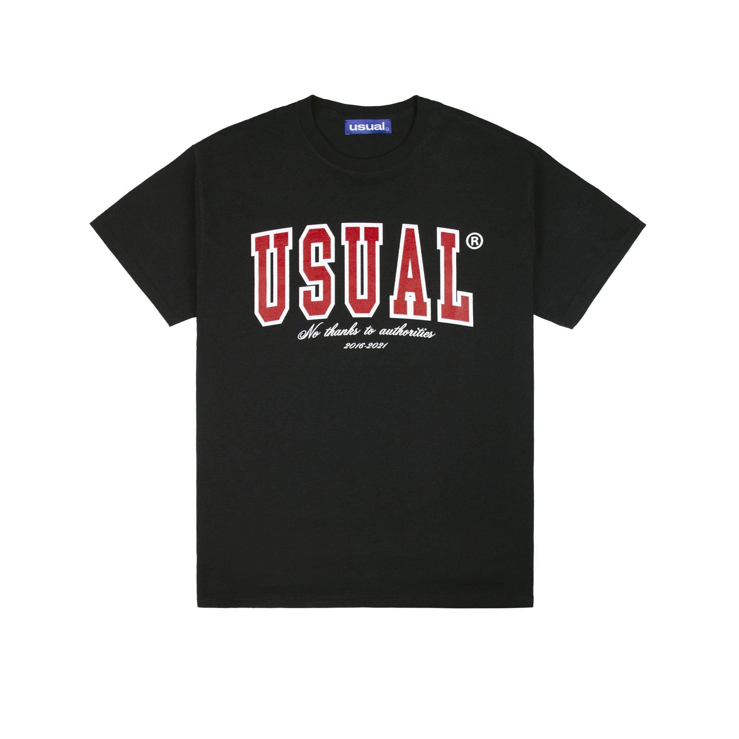 Usual - No Thanx T-Shirt Black