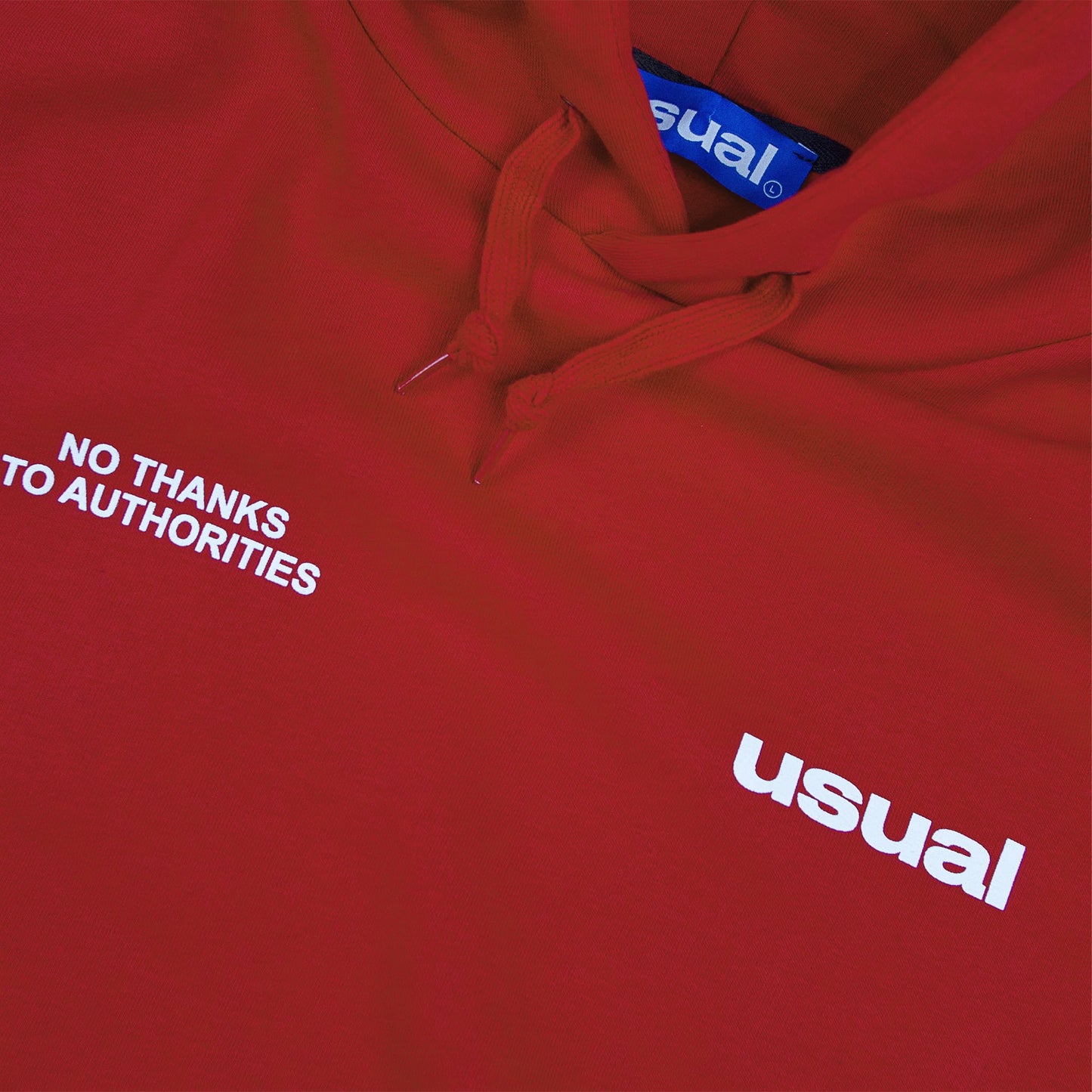Usual - Outline Hoodie Red