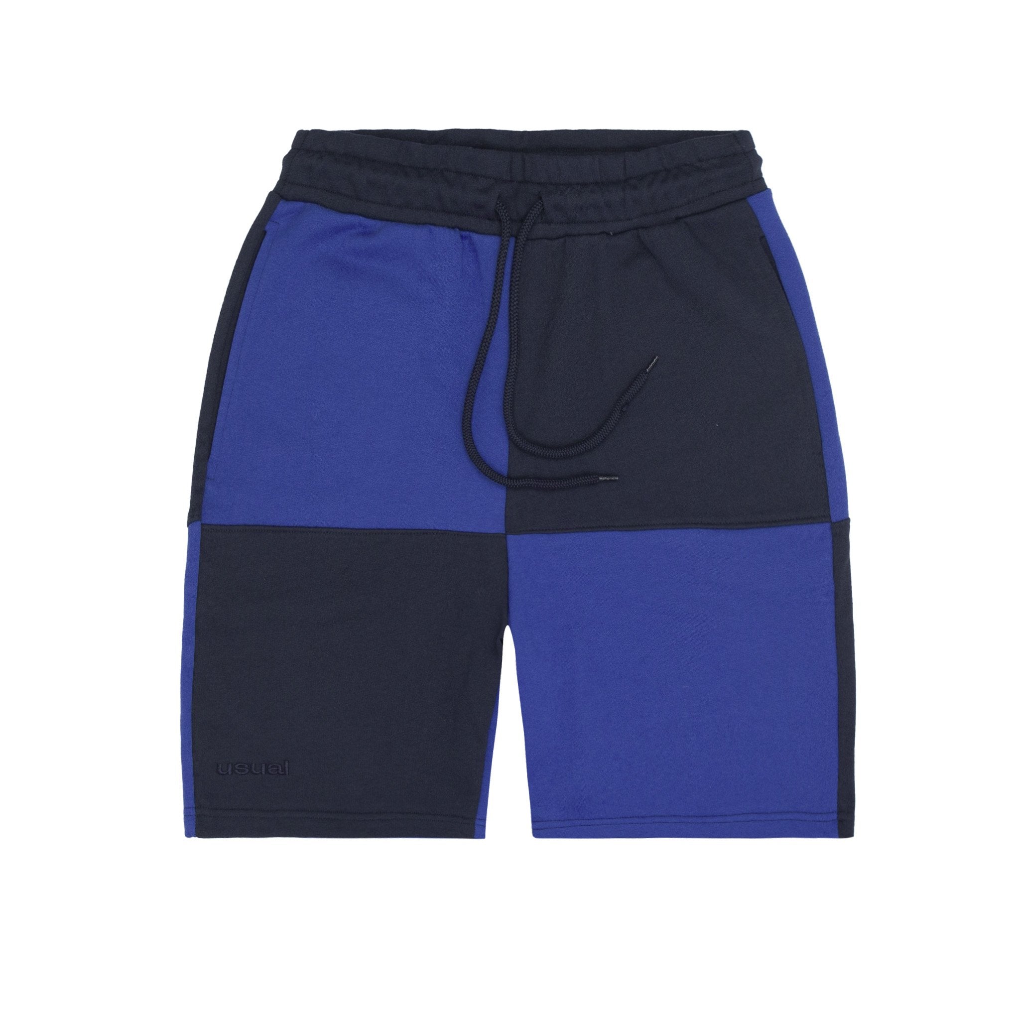 Usual - Big Check Shorts Royal Blue