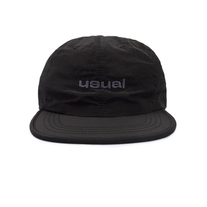 Usual - Runner 6 Panel Cap Black