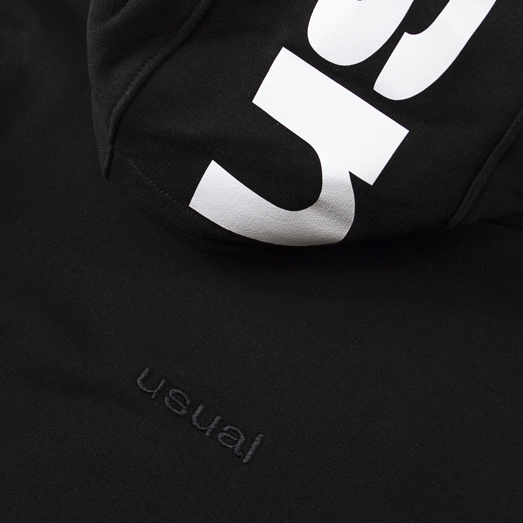 Usual - Clip Hoodie Black