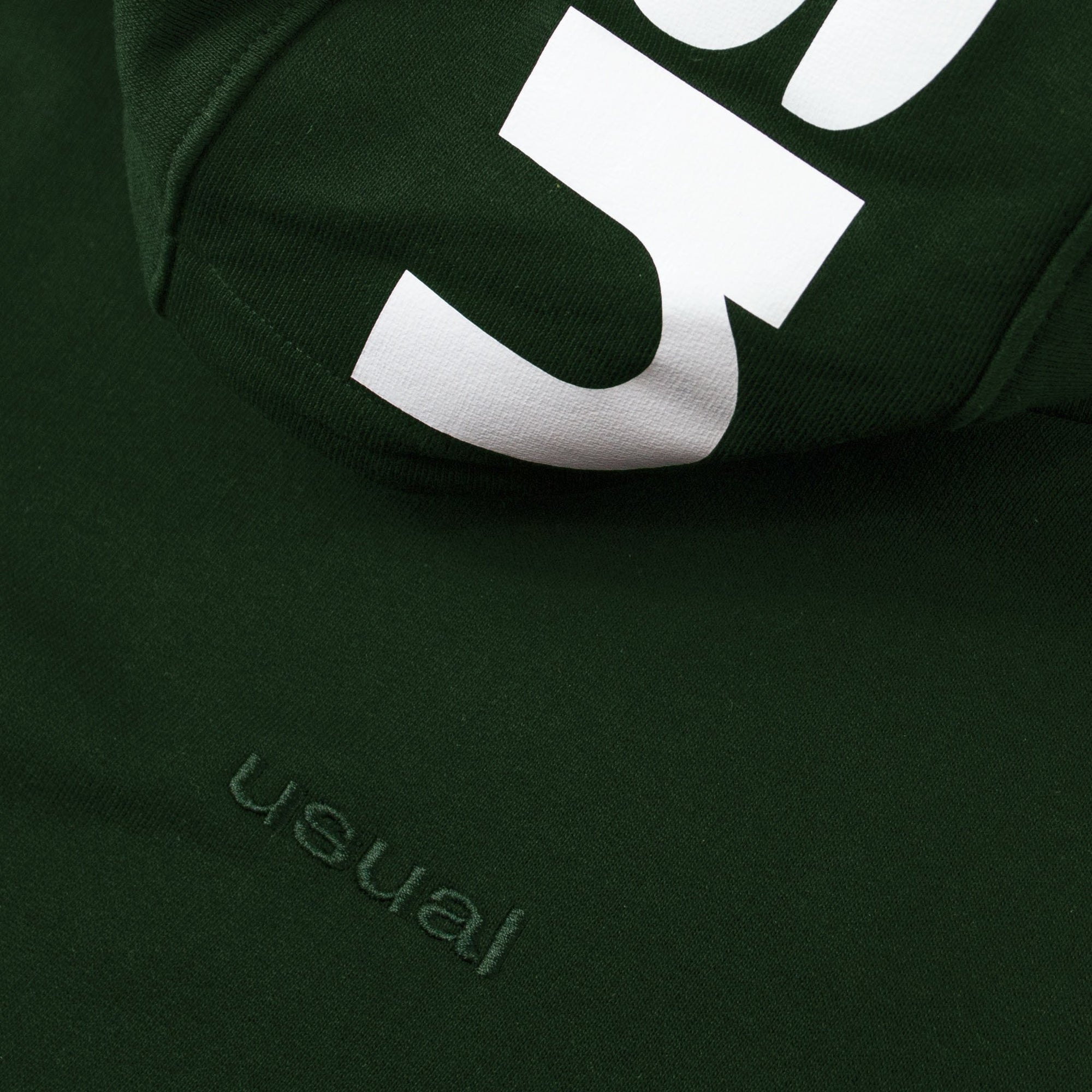 Usual - Clip Hoodie Dark Green