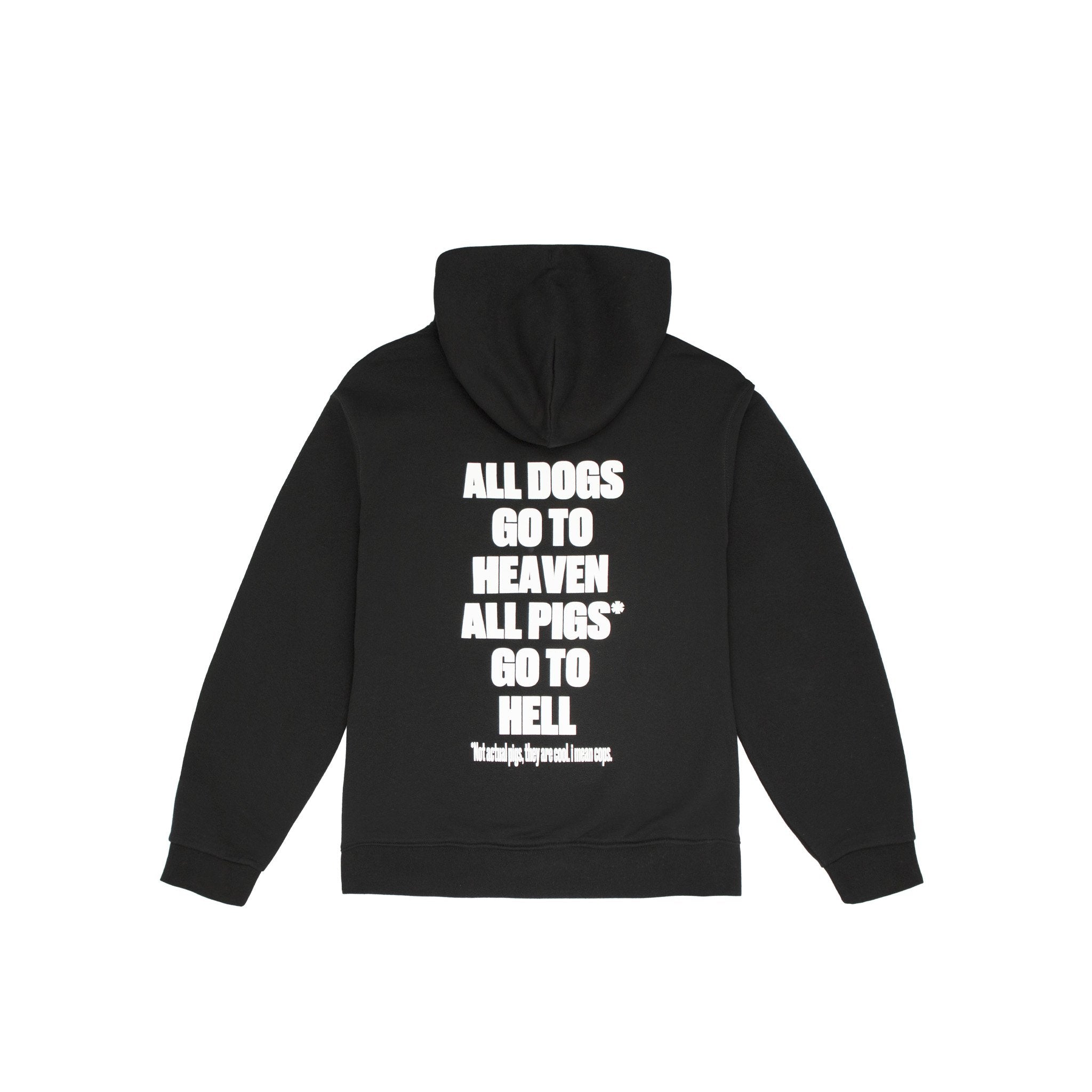 Usual - Dogs Hooded Sweatshirt Black
