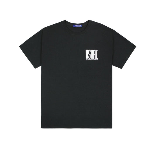 Usual - Double U T-Shirt Black