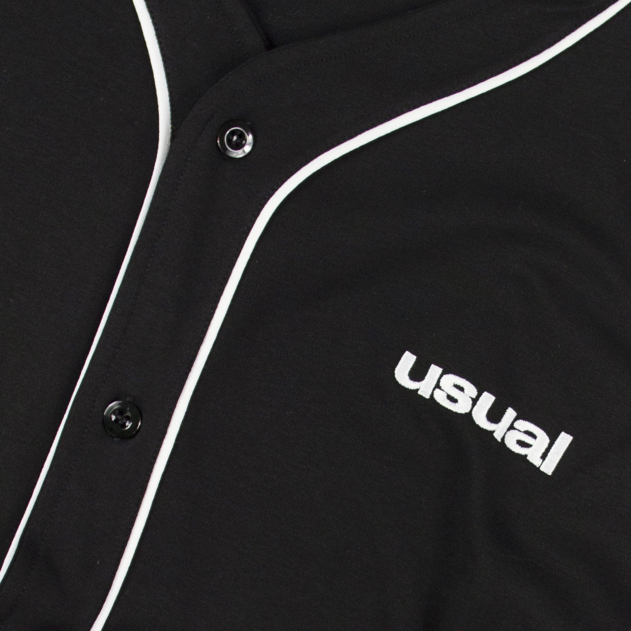 Usual - Home Run Baseball Shirt Black