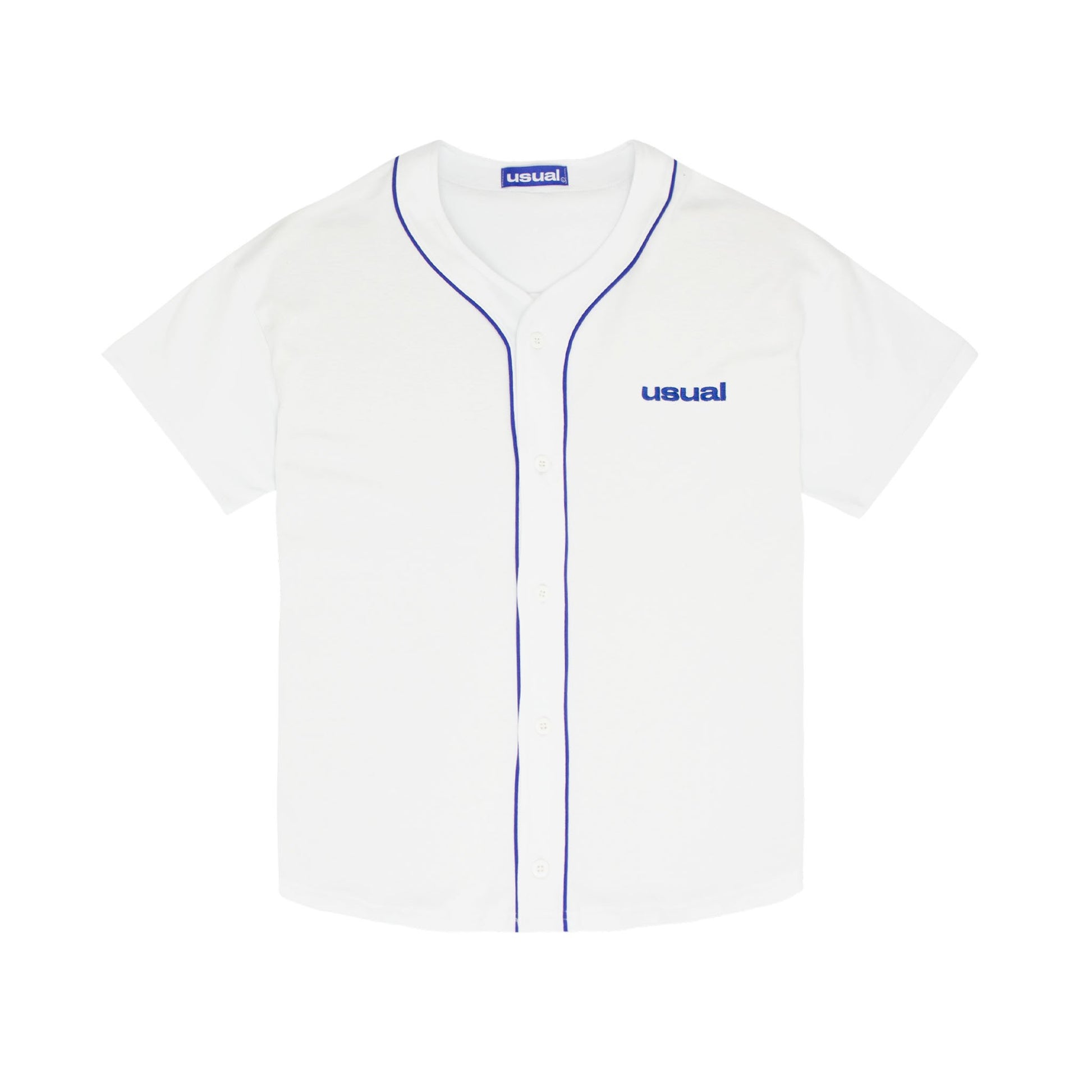 Usual - Home Run Baseball Shirt White