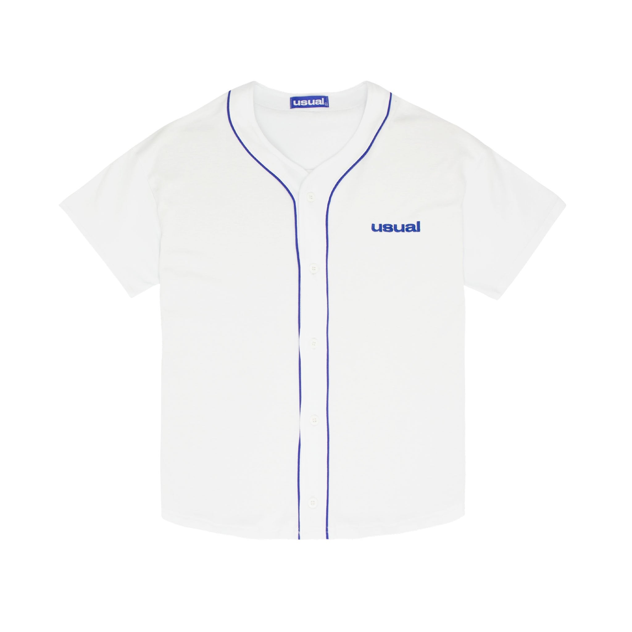 Usual - Home Run Baseball Shirt White