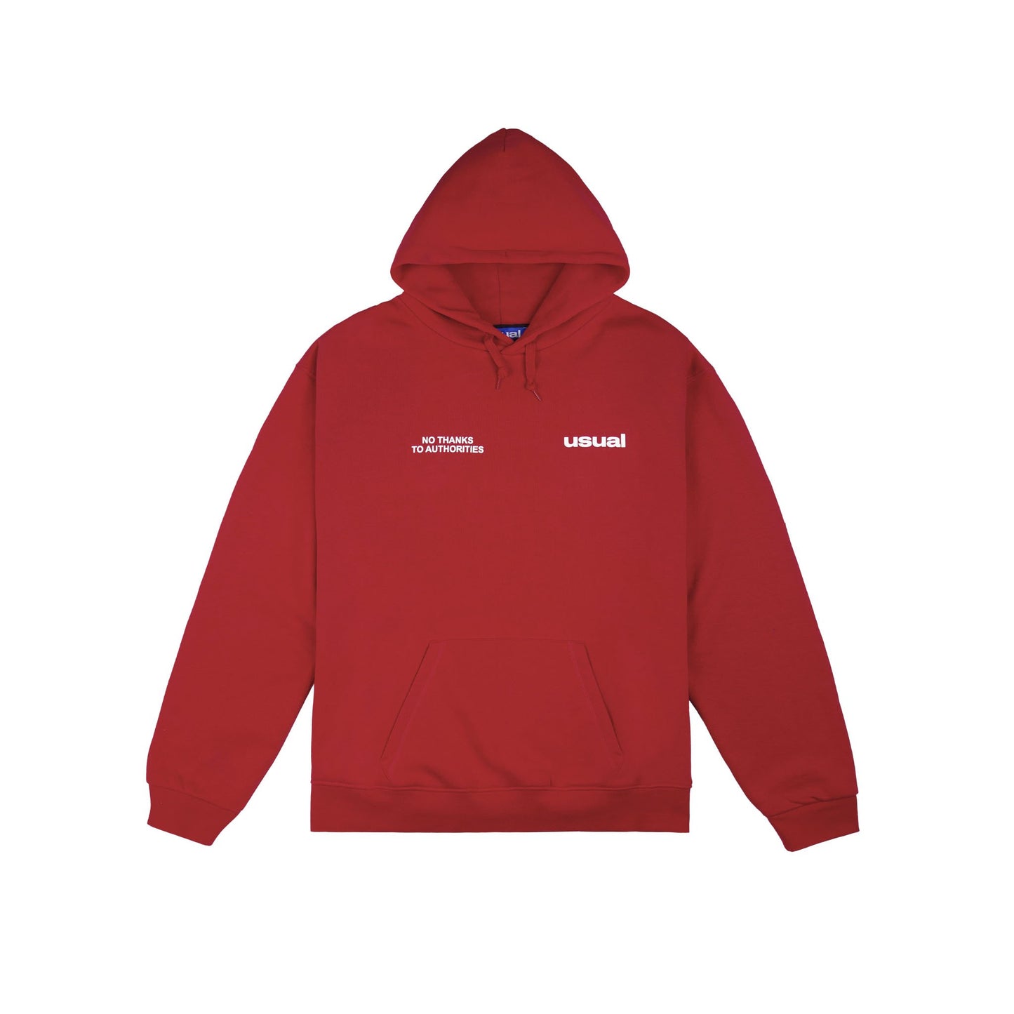 Usual - Outline Hoodie Red