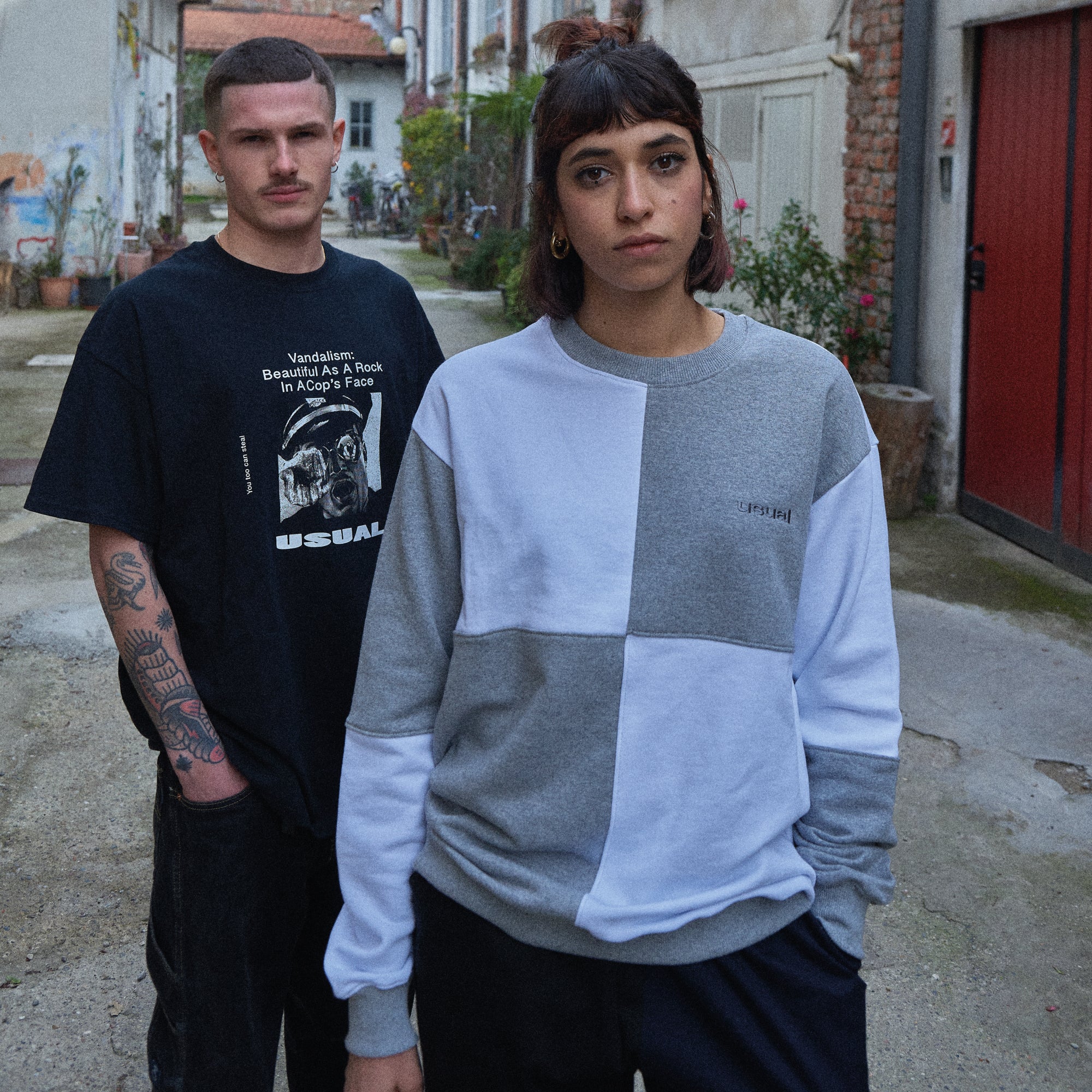 Big Check Crewneck
